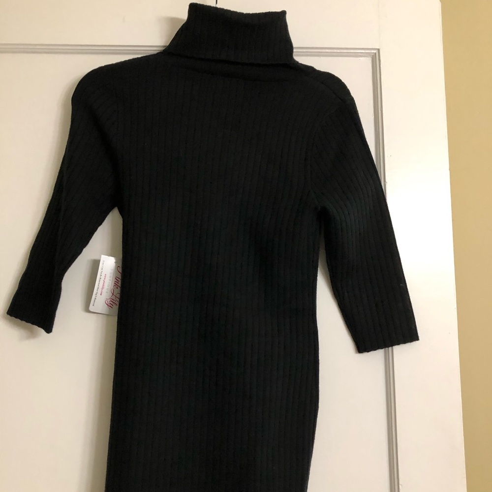 Black turtleneck dress